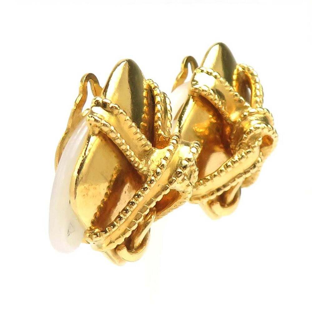 CHANEL Gold Logo Earrings - Picture 2 of 13